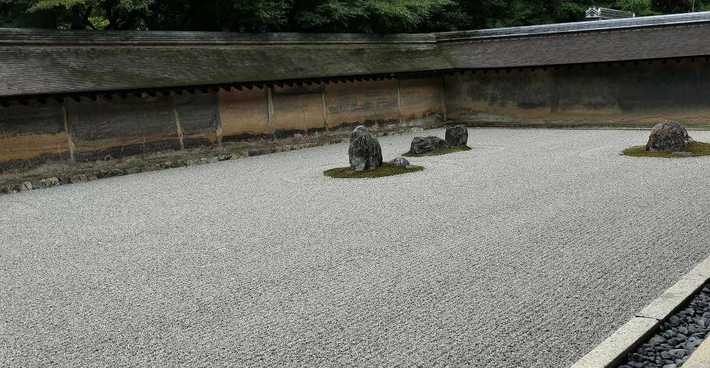 k-Besuch des Ryoanji Tempel in Kyoto - Zengarten  (1)
