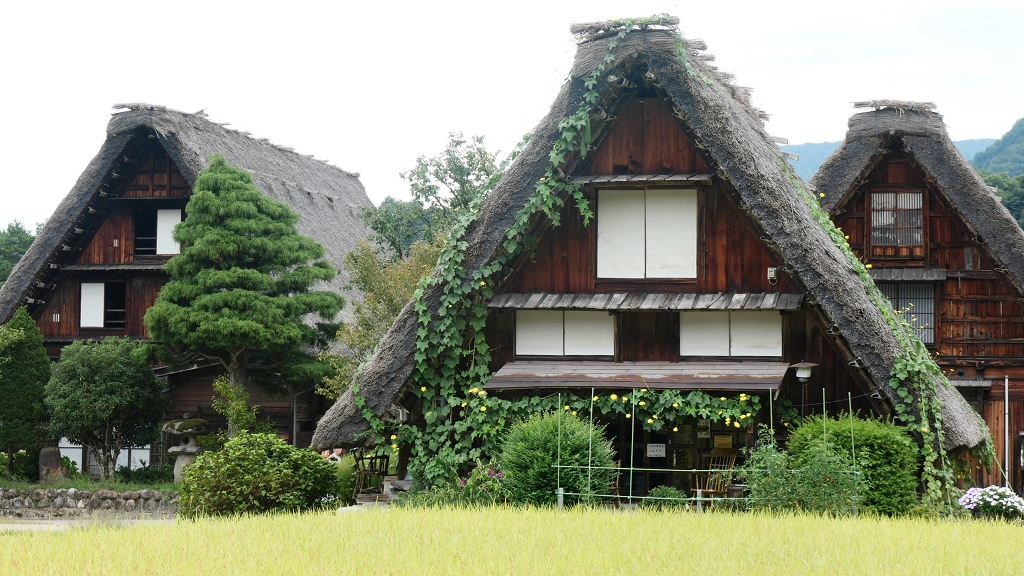 k-Dorf in Shirakawago - Wada-H�user im historischen Dorf (6)